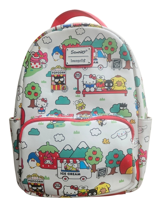 Loungefly Handbags - Loungefly Sanrio Mini Backpack Hello Kitty Town & Carnival Flap Wallet Kawaii